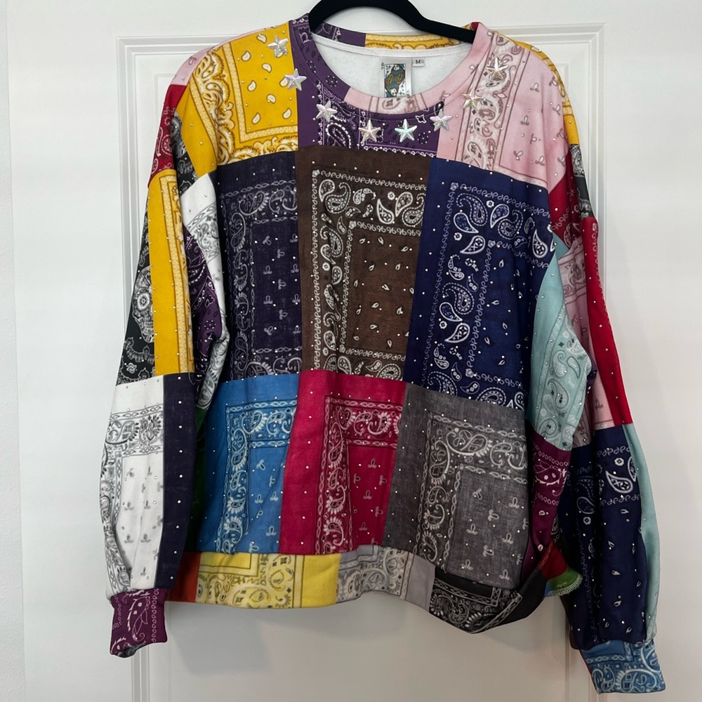 QUEEN OF SPARKLES Multicolor Patchwork Jacket